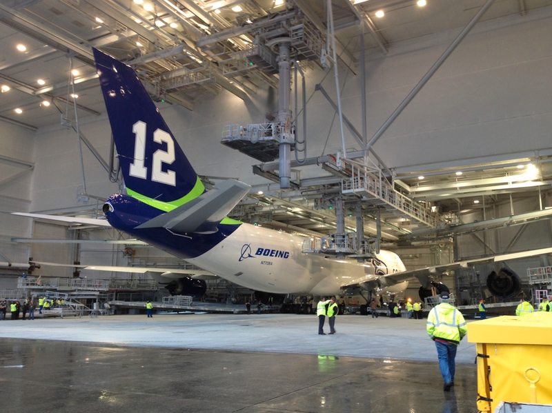 Illustration for article titled Boeing Supports the Seahawks with Special Livery